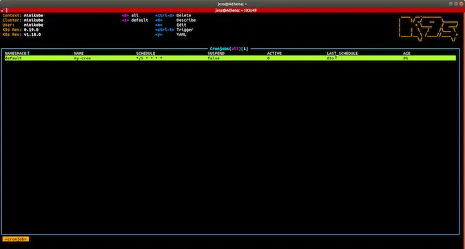 K9s screenshot