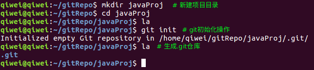 git init命令初始化