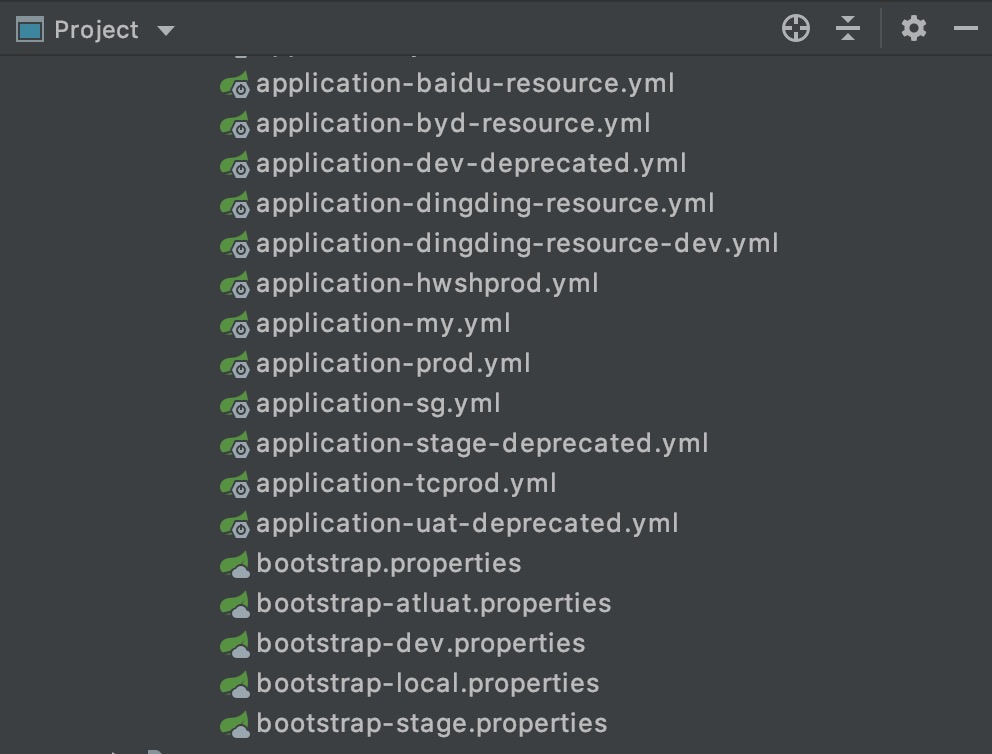 一个服务的配置文件