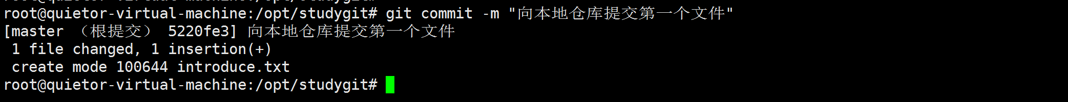 git commit命令使用