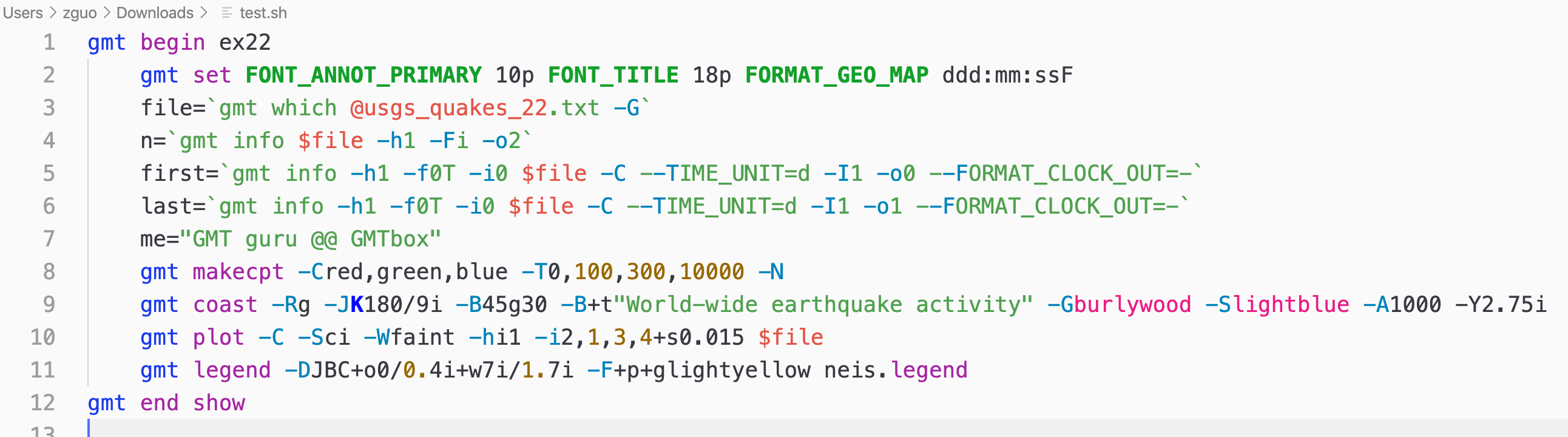图4：vscode-GMT增强型亮色主题（OneLight-gmt）显示效果