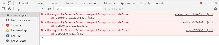 webpackJsonp出错了