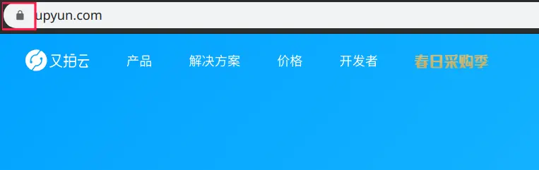 HTTPS 访问安全显示截图