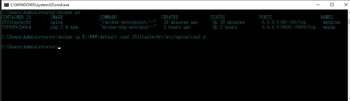 Docker 搭建 多容器组合服务 (nginx + PHP)