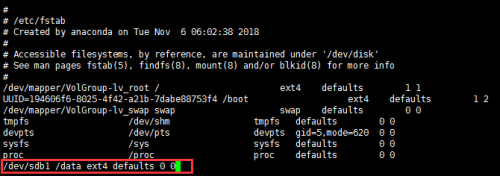 在linux上如何挂载新增加的硬盘