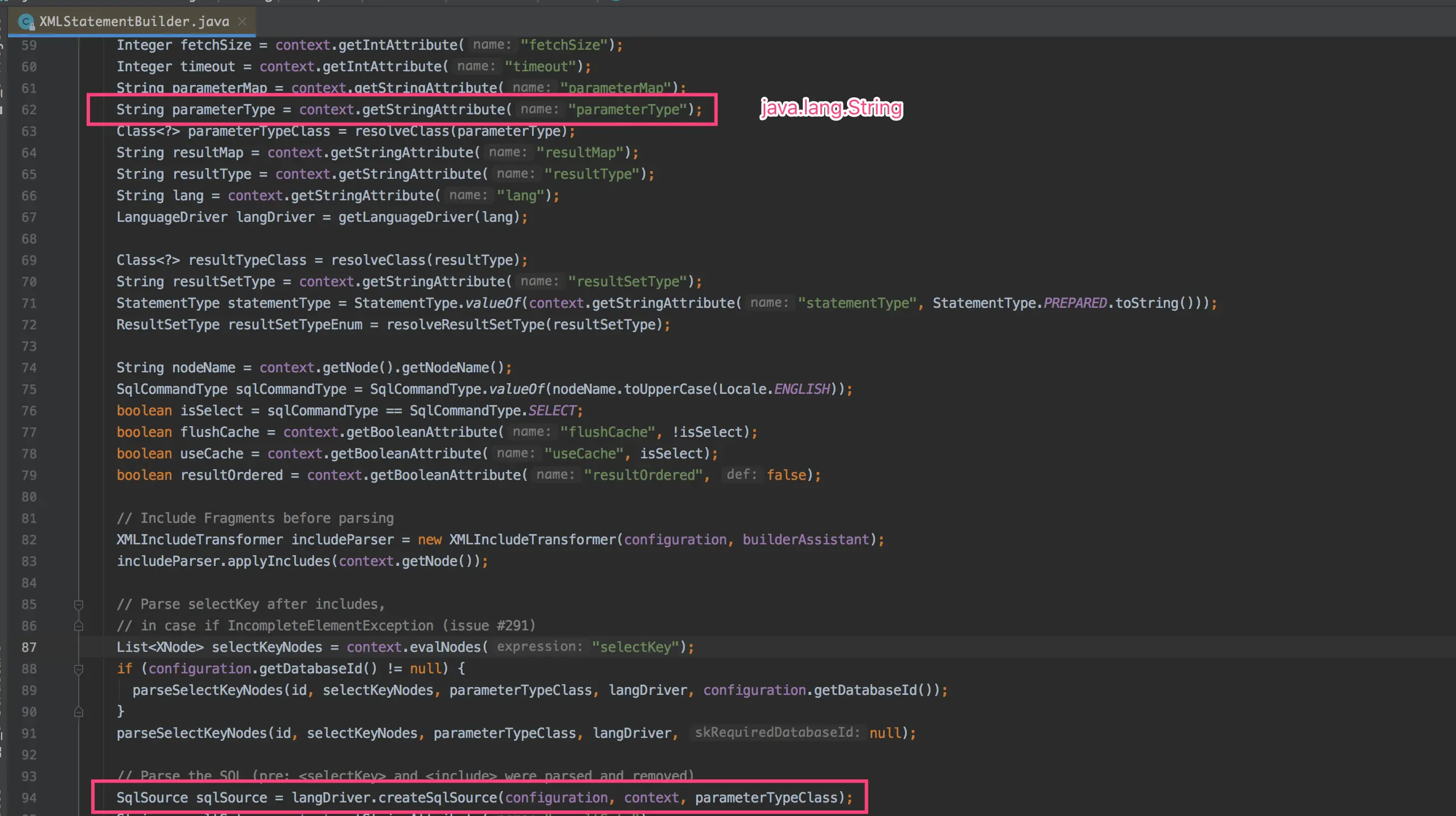 图3 SqlSource依赖参数