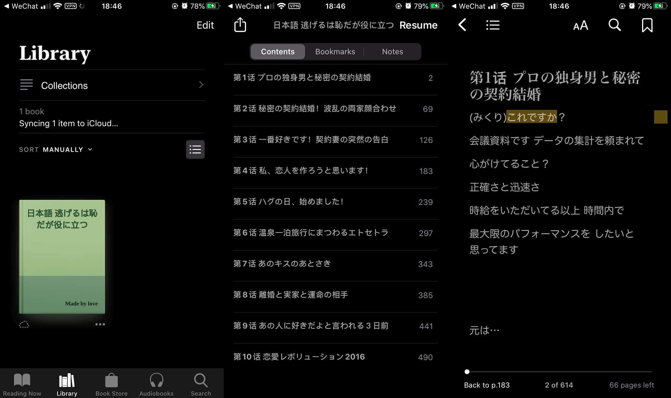 在 iBook 上查看 .epub