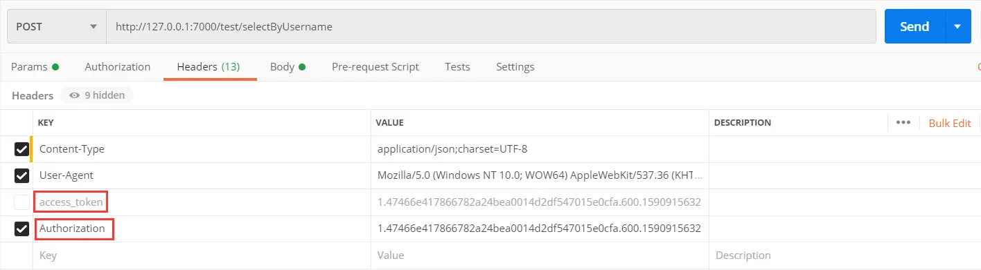 AccessToken传参示例