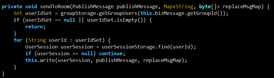 群聊消息下发方法