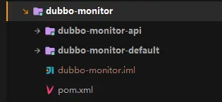 dubbo-monitor 项目目录