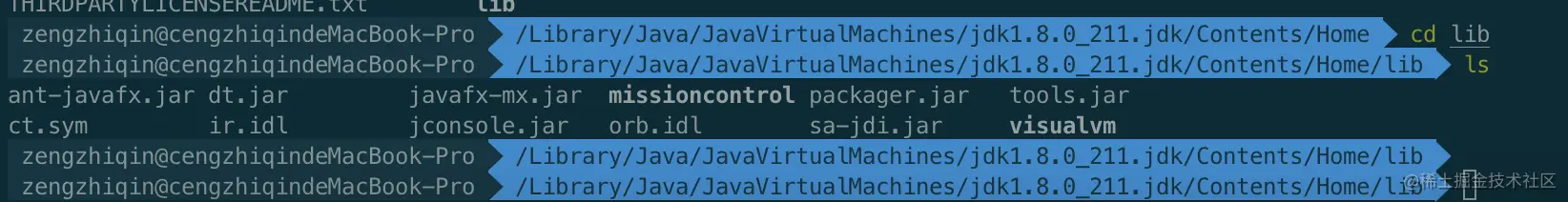 JAVA_HOME/lib目录