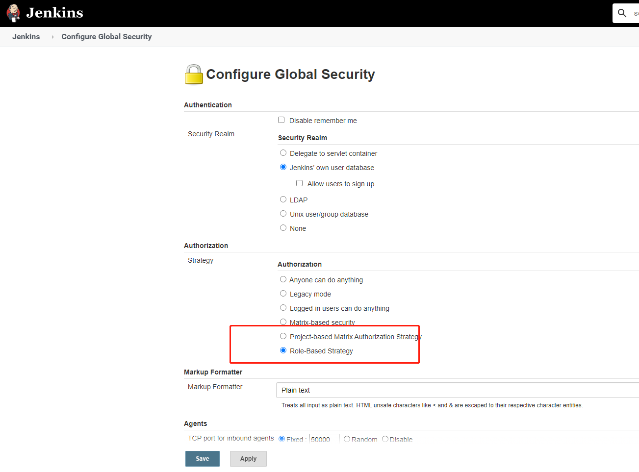 jenkins-选择鉴权方式
