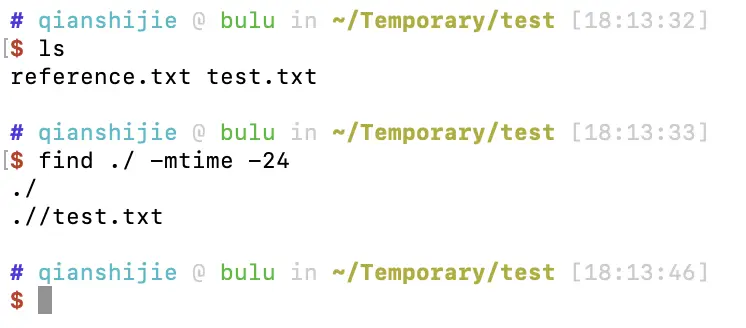 find命令查找特定时间要求的文件