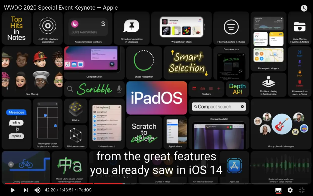 iPadOS 14 全图概览