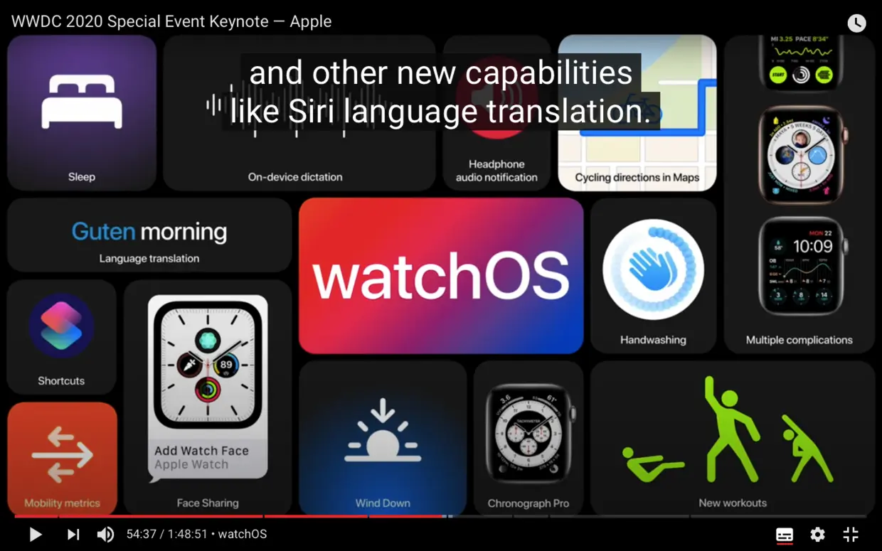 watchOS 全图概览
