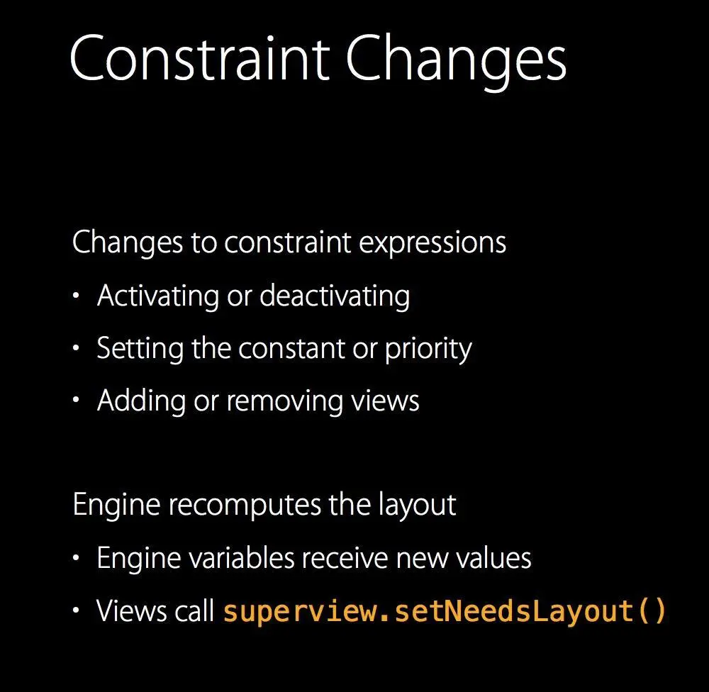 Constraints Change - WWDC 2015, Mysteries of Auto Layout, Part 2
