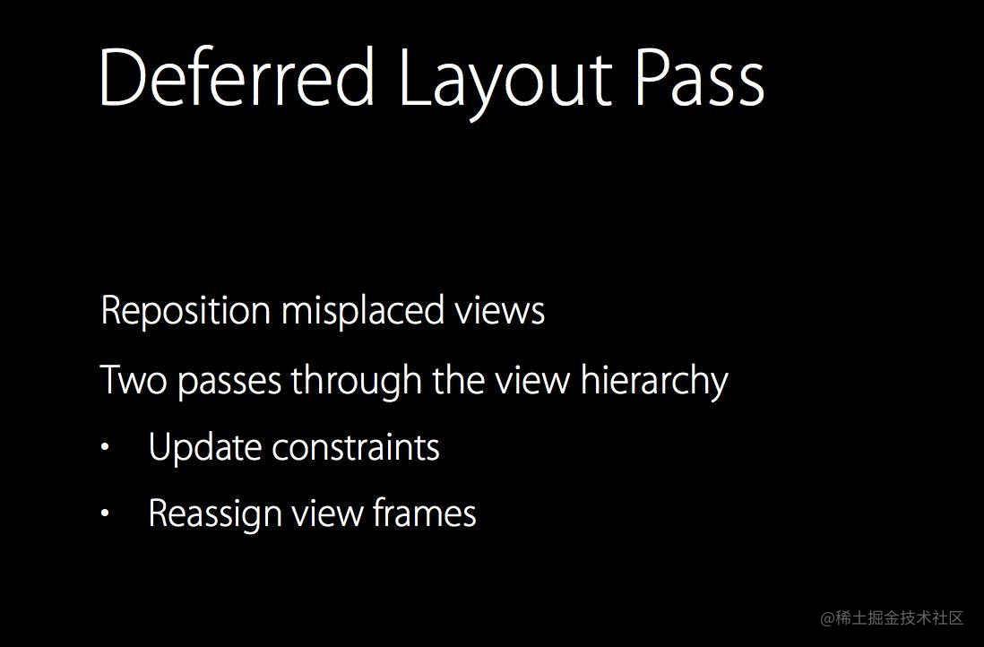 Deferred Layout Pass - WWDC 2015, Mysteries of Auto Layout, Part 2