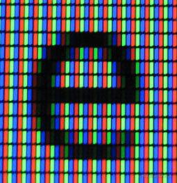 亚像素抗锯齿的小写字母“e”