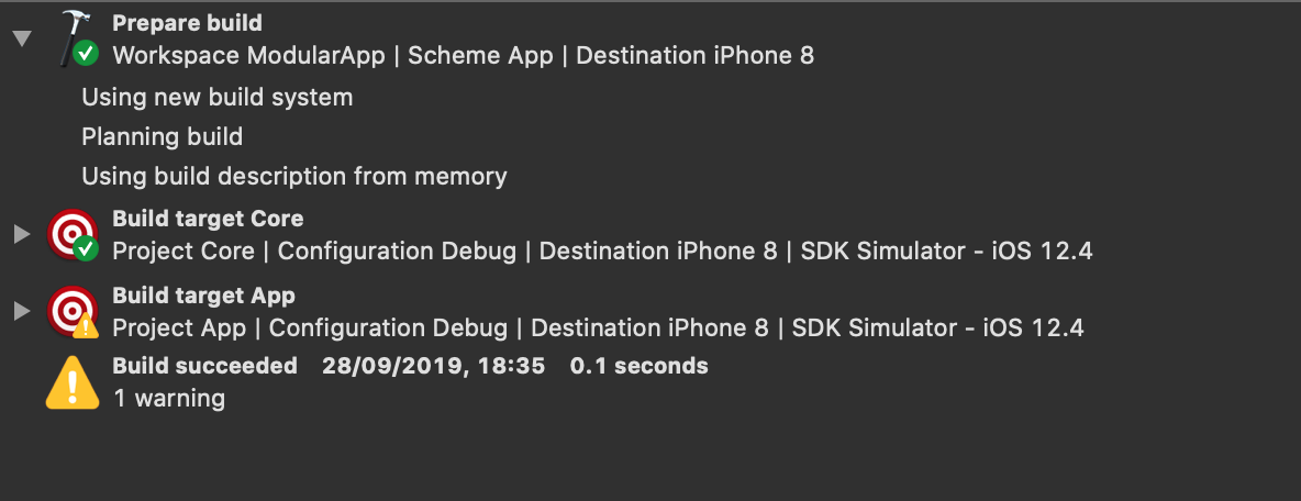 模块应用程序构建