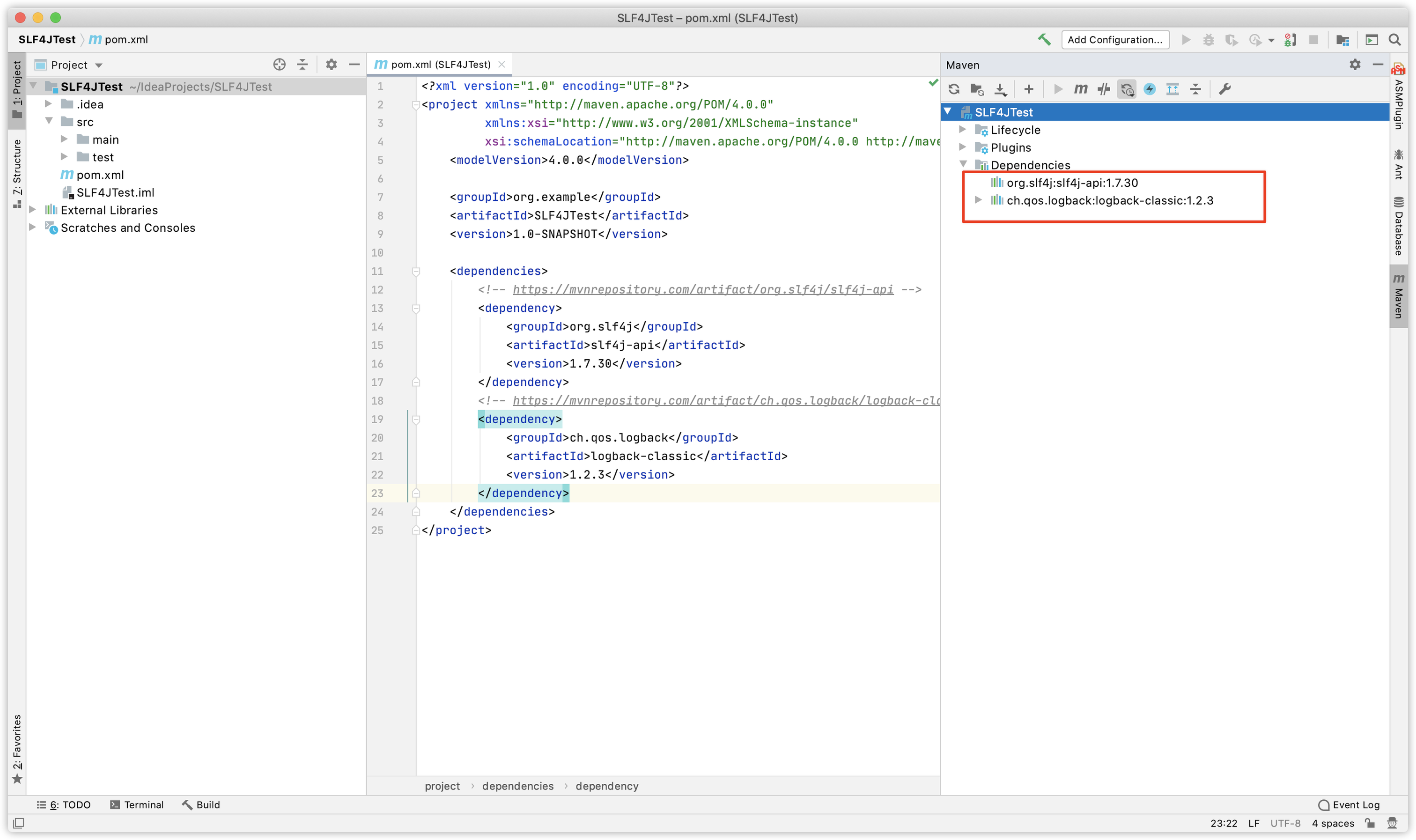 Java logging slf4j maven maven repository l 