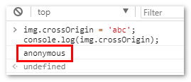 crossOrigin 解析为 anonymous
