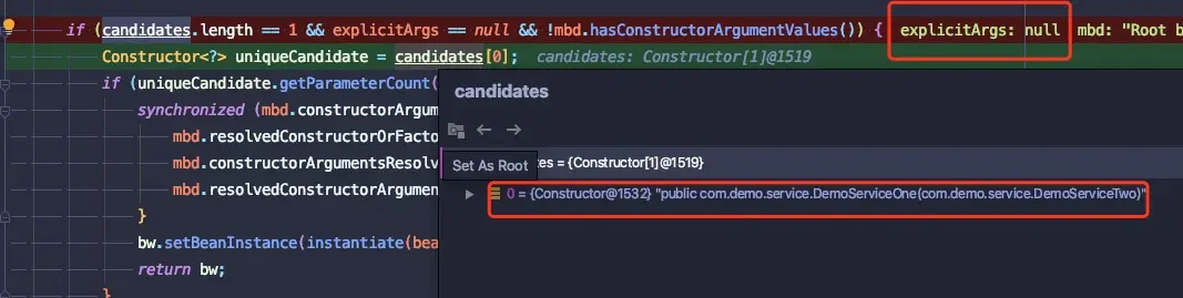 注入有参数的构造器