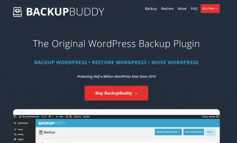wordpresså¤ä»½æä»¶BackupBuddy