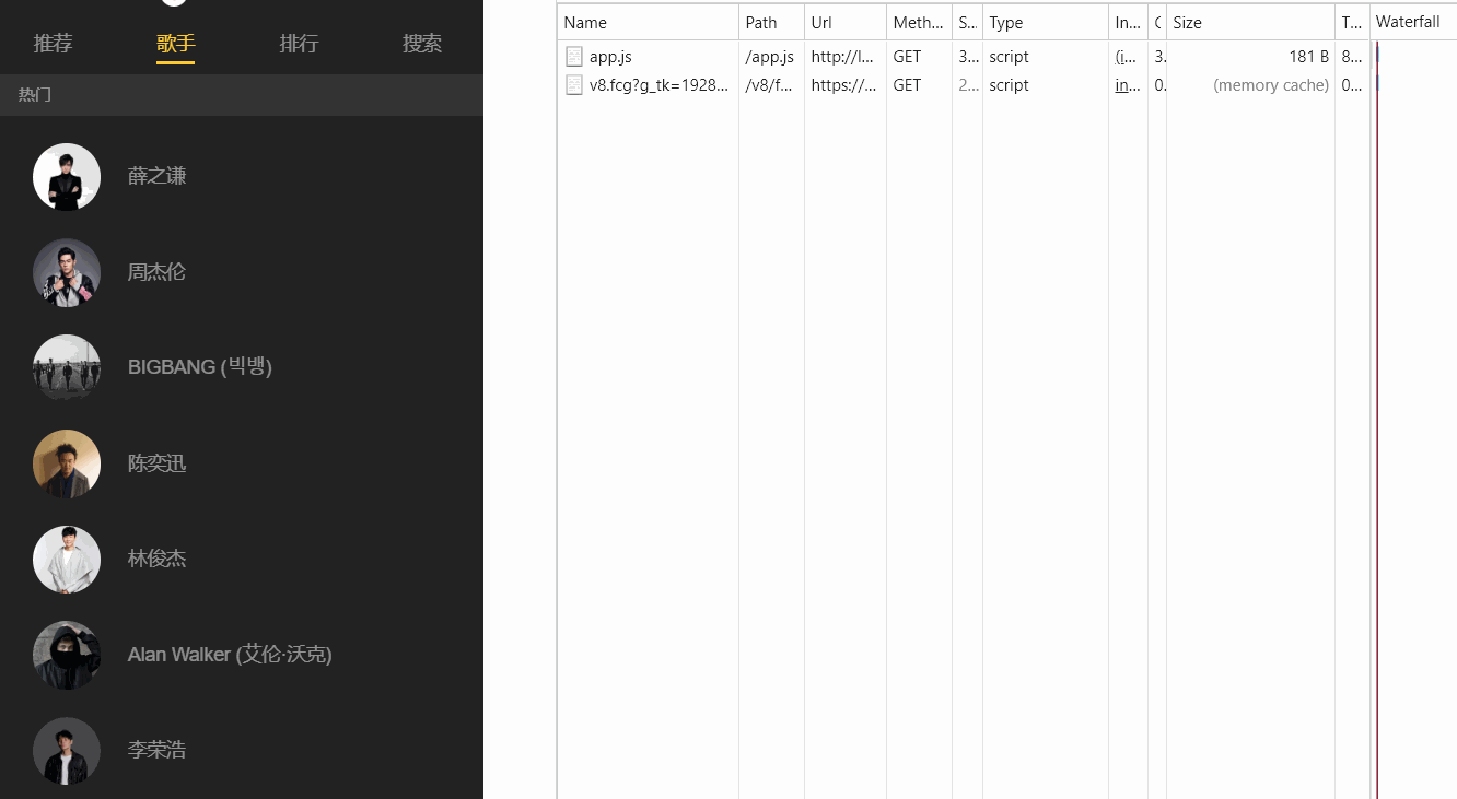 处理滚动列表-实现列表滚动