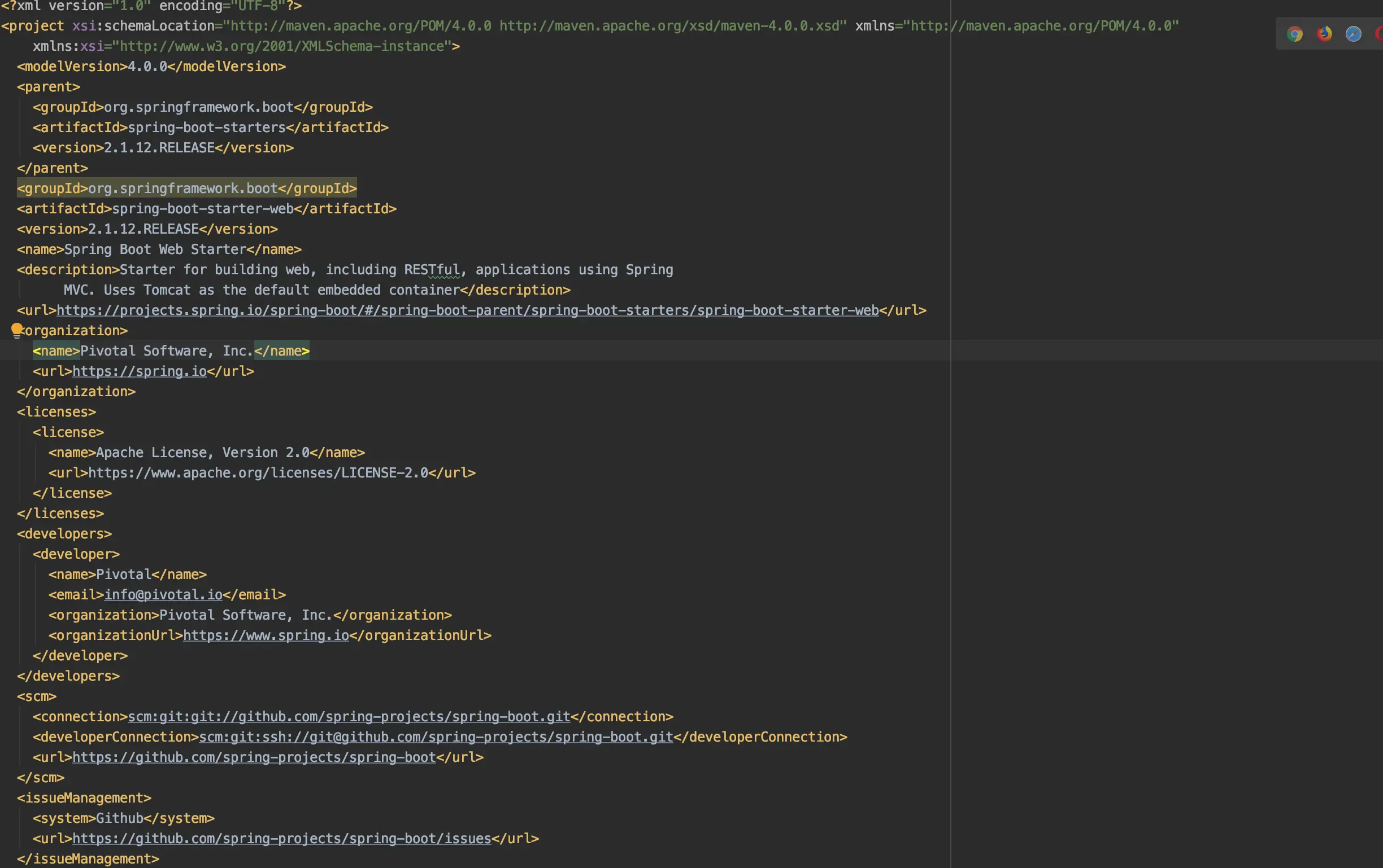 spring-boot-starter-web依赖