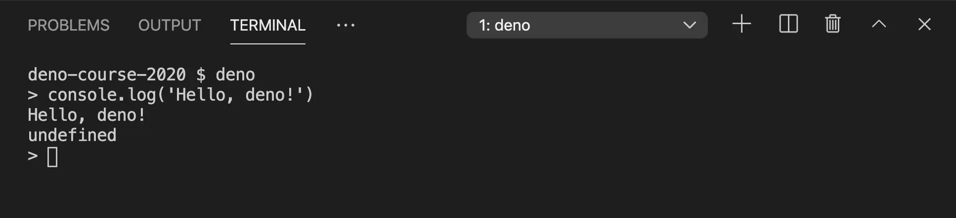 deno command