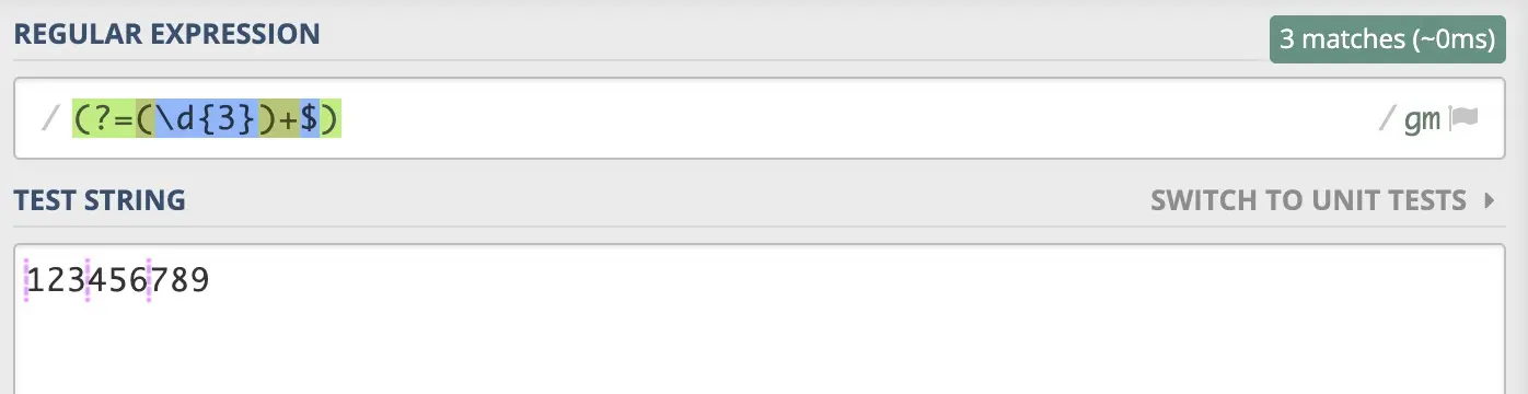 (?=(\d{3})+$)