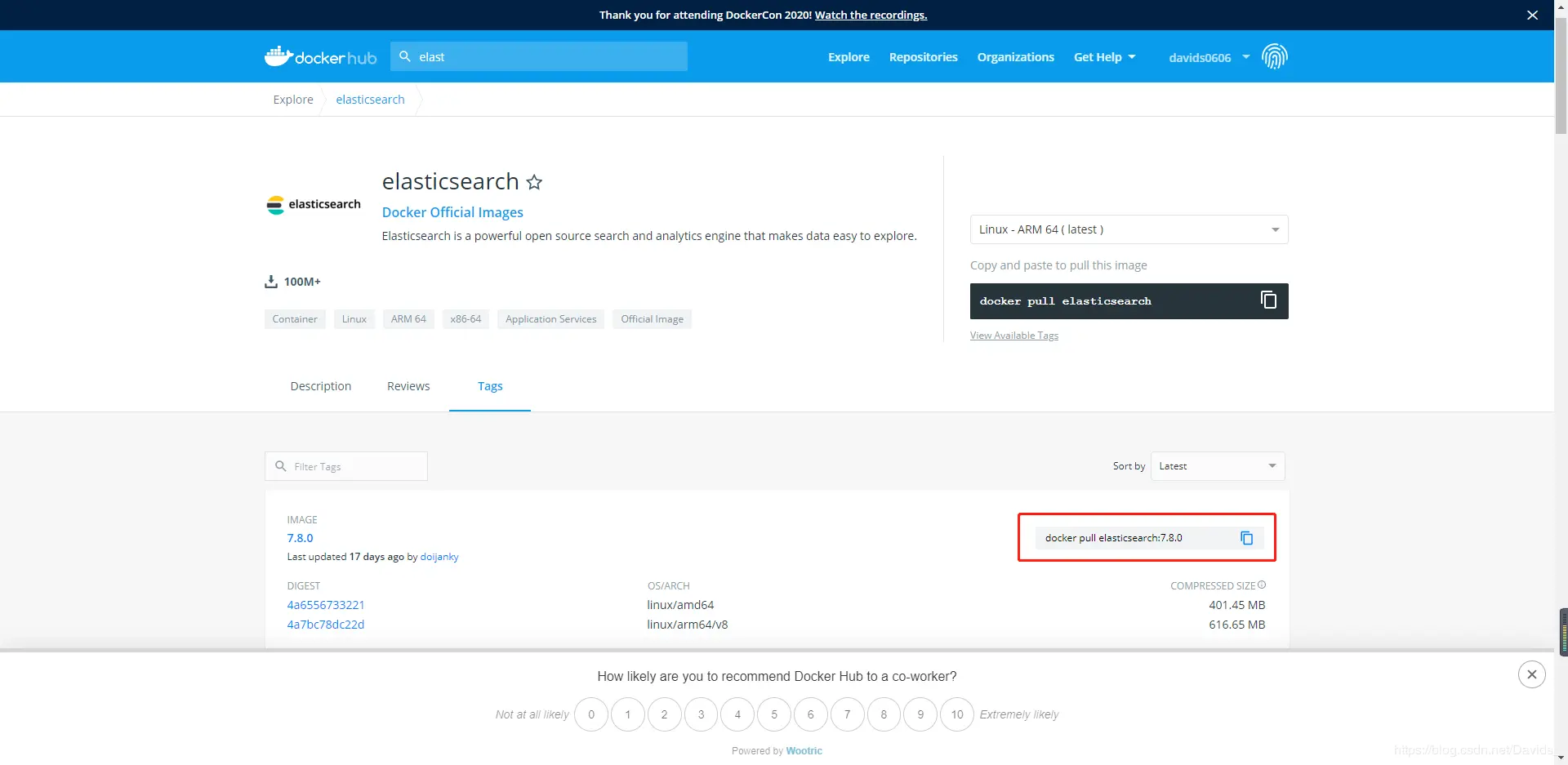 dockerhub-elasticsearch