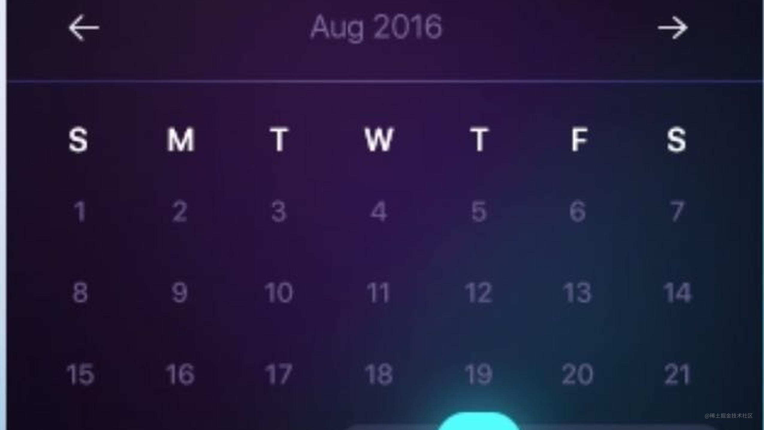 Calendar -『为移动端而生』的自定义日历